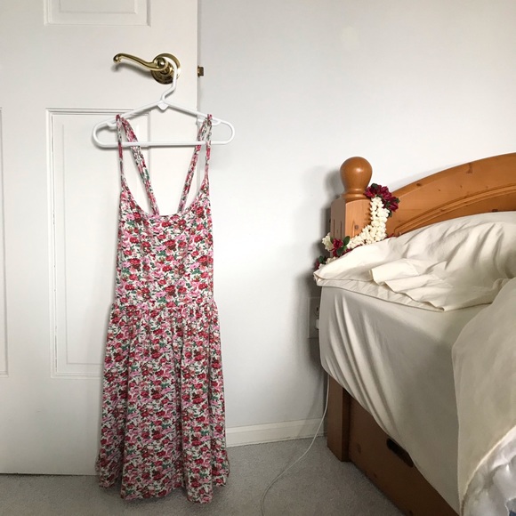 PacSun Dresses & Skirts - SOLD!! pacsun pink floral skater dress